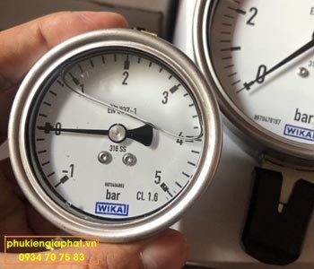 Đồng hồ đo áp suất mặt 63mm